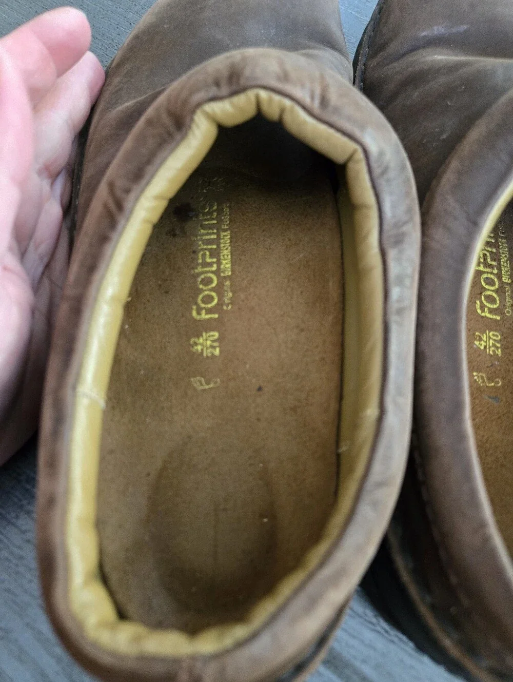 Birkenstock Footprints Ashby Brown Slip On Clogs EU 42 Sz 9 Grunge Preppy